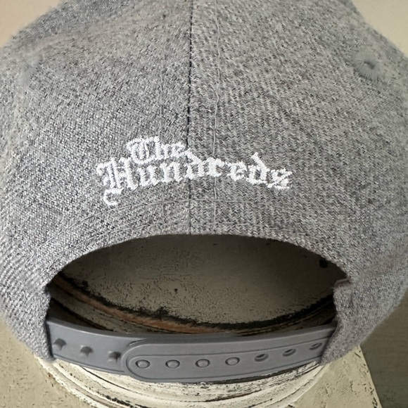 The Hundreds Gray Cap-Baseball Hat with Rose Embroidery, Adjustable, NWOT - Picture 3 of 7